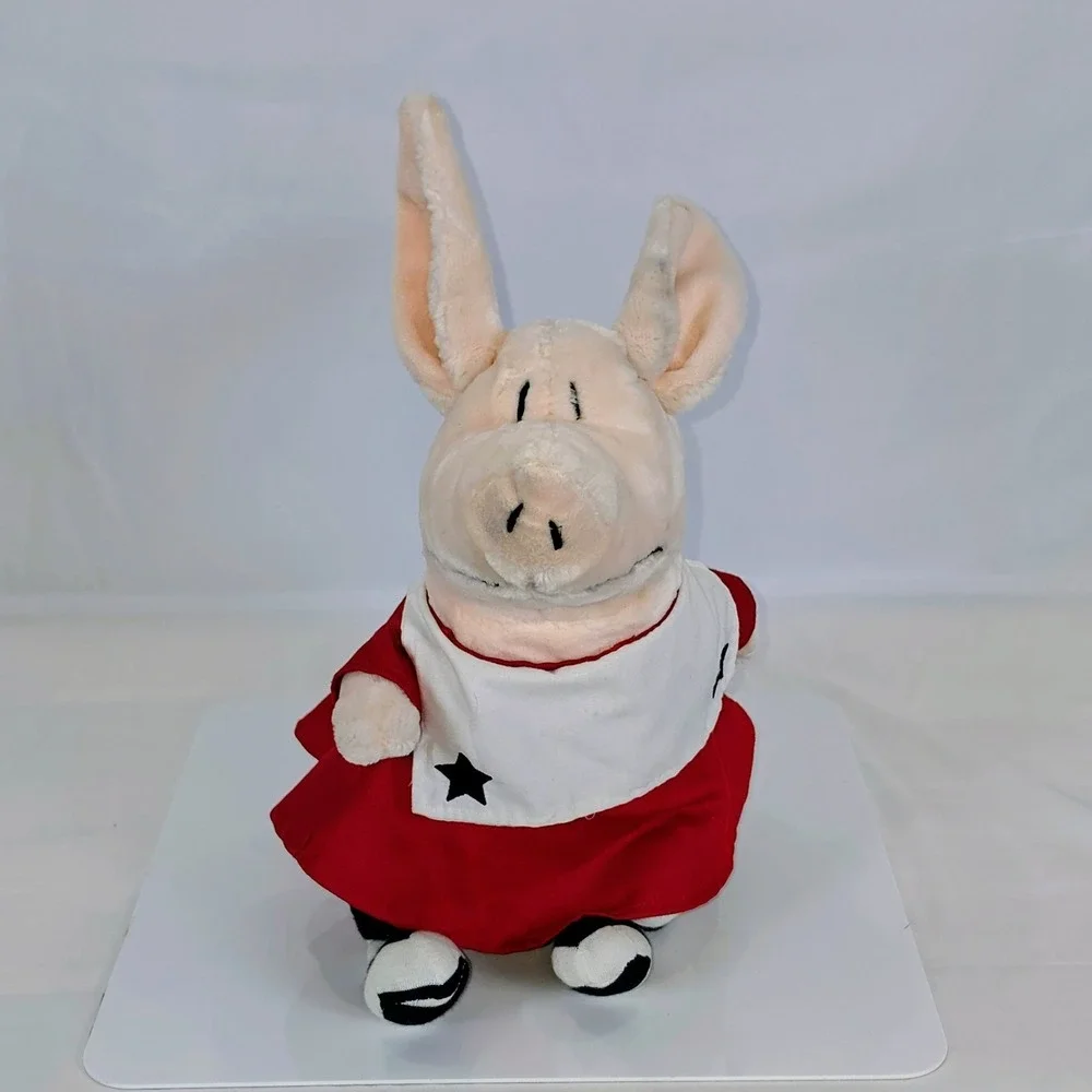 GUND Olivia Pig Plush Stuffed Animal Red Sailor Dress 12